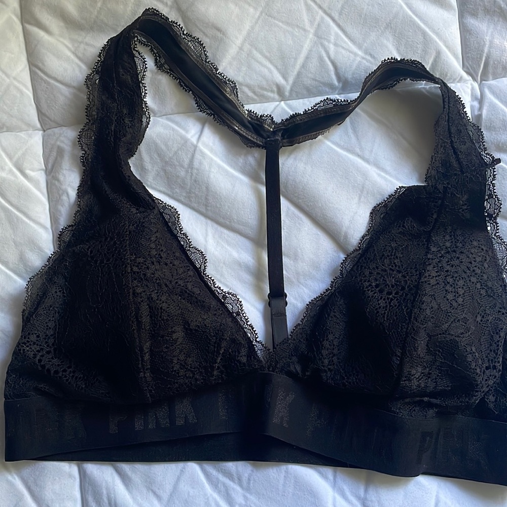 PINK lace bralette